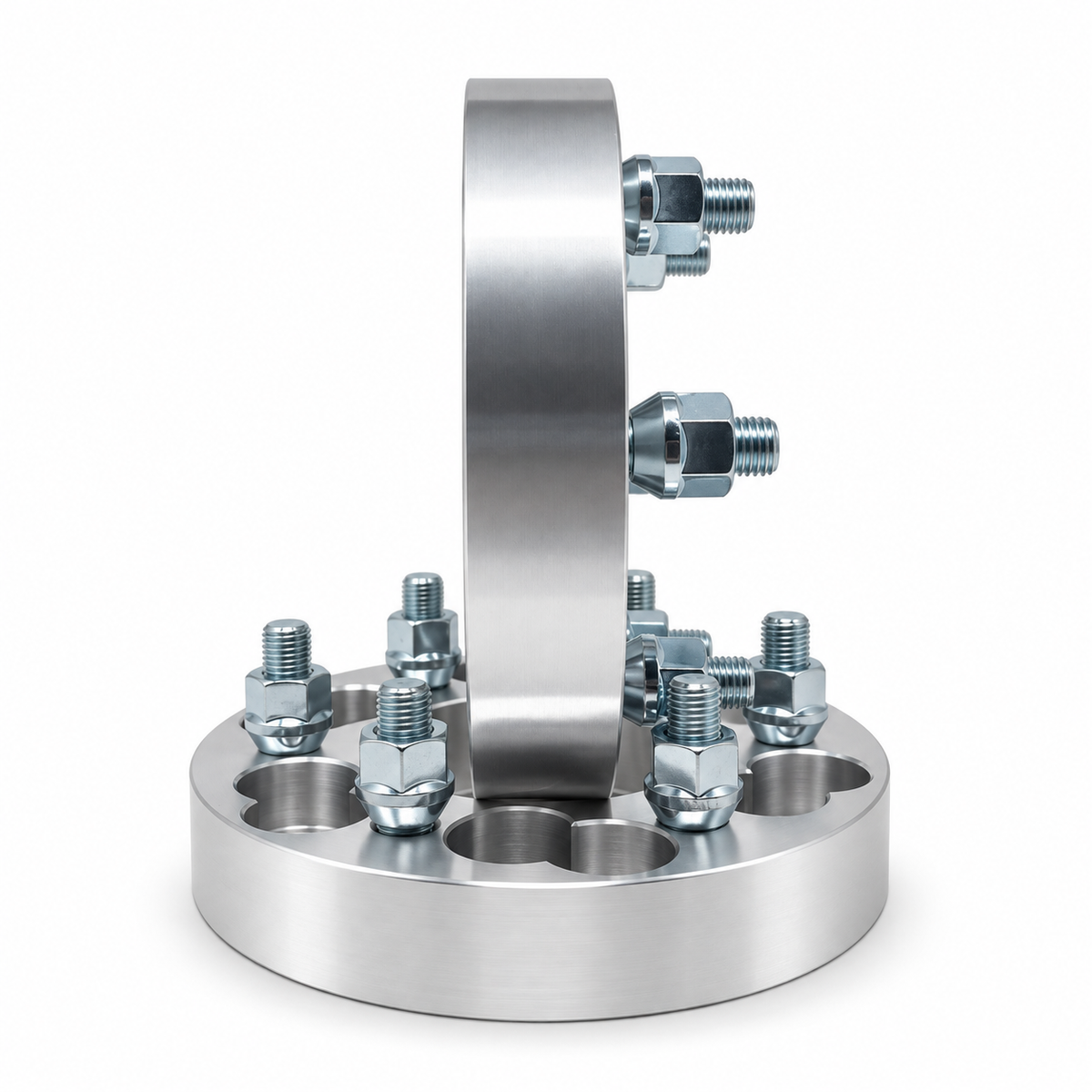 2x 6x135 Or 6x5.5 to 6x135 Wheel Adapters | 1.25" Inch Thick (32mm) | 14x1.5 Studs & Lug Nuts | 108mm Center Bore | Forged 6061 T-6 Aerospace Grade Hard Anodized Aluminum