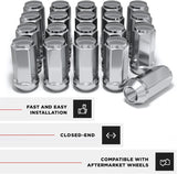 20 Tall Bulge Acorn Lug Nuts 1.9" Inch | 1/2"-20 | Closed End | 5X4.5 | 5X114.3