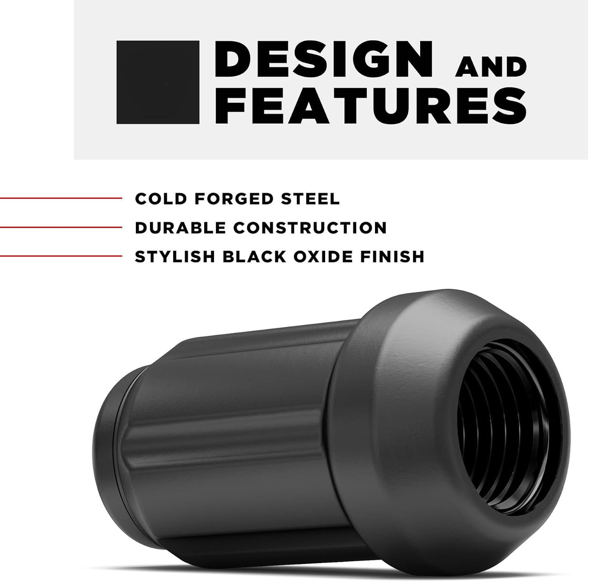 20 Matte Black Spline Tuner Racing Lug Nuts | 12X1.5 | Fits Most Jdm Honda |