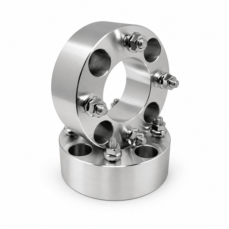 4x 4x110 Wheel Spacers | 2" Inch (50mm) | 12x1.25 Studs & Lug Nuts | 68mm Center Bore | Forged 6061 T-6 Aerospace Grade Hard Anodized Aluminum - SET Group USA