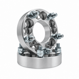 4x 5x4.5 Or 5x4.75 to 5x5.5 Wheel Adapters | 1.25" Inch Thick (32mm) | Dual Drilled Universal Fit 5x4.5 Or 5x4.75 Vehicles | 12x1.5 Studs & Lug Nuts | 74mm Center Bore | Forged 6061 T-6 Aerospace Grade Hard Anodized Aluminum - SET Group USA