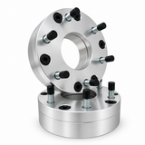 2x 5x4.75 to 6x5.5 Wheel Adapters | 2" Inch Thick (50mm) | Universal Fit 5x4.75 Or 5x120.65 Vehicles | 12x1.5 Studs & Lug Nuts | 74mm Center Bore | Forged 6061 T-6 Aerospace Grade Hard Anodized Aluminum