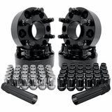 6x135 Wheel Spacers Hub Centric for Ford F-150 Raptor Expedition, Lincoln Navigator 2015-2027, 1" - 2", 87.1mm Bore, 14x1.5 Studs + 20x Free Black Or Chrome Spline Lug Nuts + Key - SET Group USA