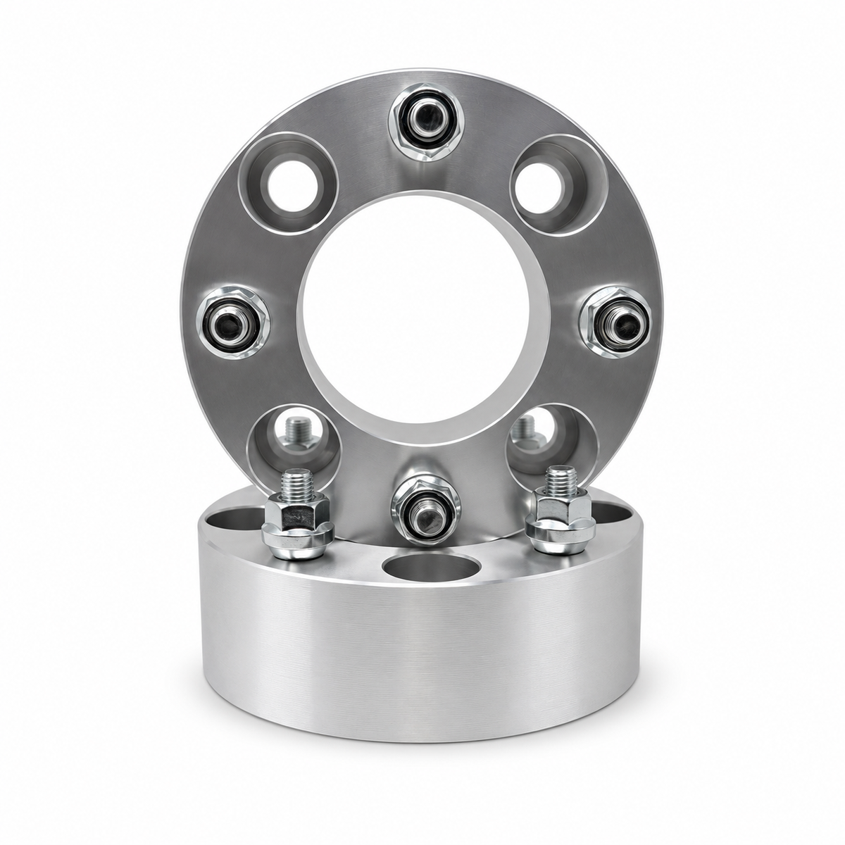 2x 4x110 Wheel Spacers | 2" Inch (50mm) | 12x1.25 Studs & Lug Nuts | 68mm Center Bore | Forged 6061 T-6 Aerospace Grade Hard Anodized Aluminum