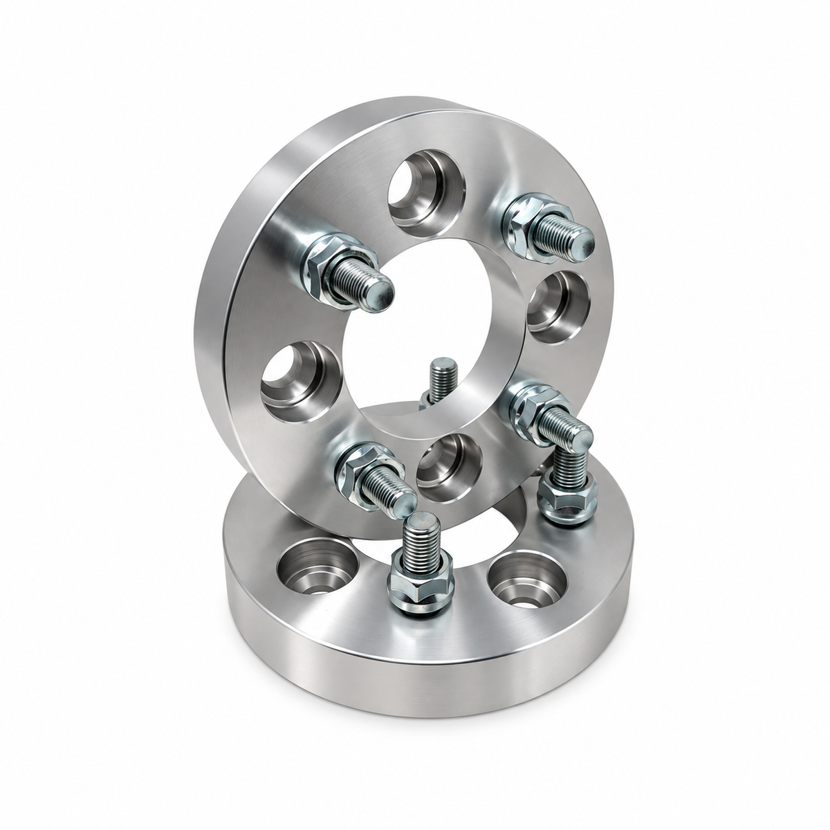 2x 4x100 Wheel Spacers | 1.25" Inch (32mm) | 12x1.5 Studs & Lug Nuts | 71mm Center Bore | Forged 6061 T-6 Aerospace Grade Hard Anodized Aluminum