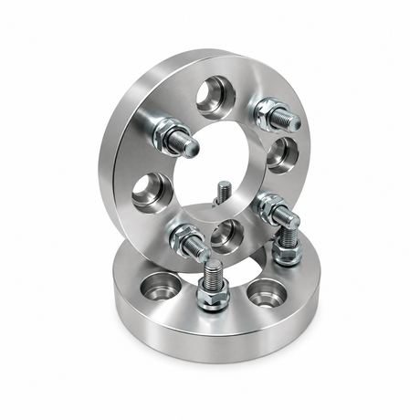 4x 4x4.5 Wheel Spacers | 1.5" Inch (38mm) | 12x1.5 Studs & Lug Nuts | 71mm Center Bore | Forged 6061 T-6 Aerospace Grade Hard Anodized Aluminum - SET Group USA