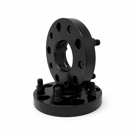 2x 5x100 to 5x4.5 Hub Centric Wheel Adapters | 1.5" Inch Thick (38mm) | 12x1.25 Studs & Lug Nuts | 56.1mm Center Bore & Wheel Centering Lip | Forged 6061 T-6 Aerospace Grade Hard Anodized Aluminum - SET Group USA