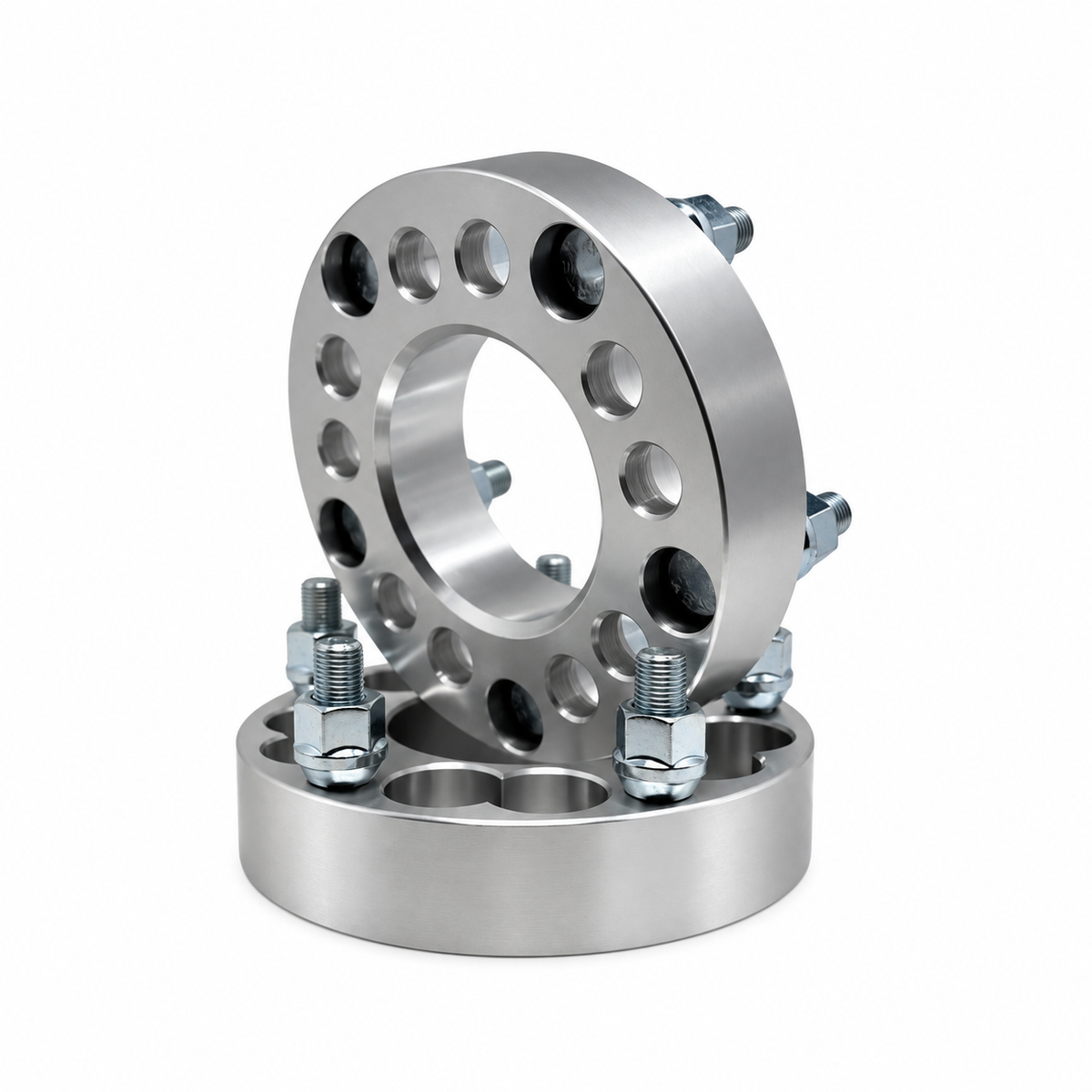 4x 5x4.5 Or 5x4.75 to 5x4.75 Wheel Adapters | 1.25" Inch Thick (32mm) | 12x1.5 Studs & Lug Nuts | 74mm Center Bore | Forged 6061 T-6 Aerospace Grade Hard Anodized Aluminum