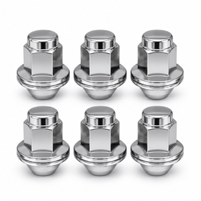 14x1.5 OEM Toyota / Lexus Style Mag Lug Nuts For Tacoma, Tundra, Land Cruiser, Sequoia, LX, GX Chrome Wheel Lugs With Attached Washer 14mm x 1.5 - SET Group USA