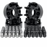 6x135 Wheel Spacers Hub Centric for Ford F-150 Raptor Expedition, Lincoln Navigator 2015-2027, 1" - 2", 87.1mm Bore, 14x1.5 Studs + 20x Free Black Or Chrome Oem Style Lug Nuts - SET Group USA