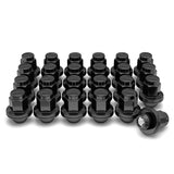 24x 14x1.5 Black OEM Toyota / Lexus Mag Lug Nuts Tacoma, Tundra, Land Cruiser, Sequoia, LX, GX Black Wheel Lugs With Attached Washer 14x1.5