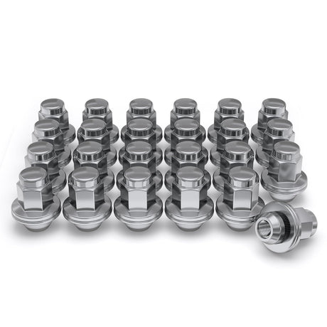 14x1.5 OEM Toyota / Lexus Style Mag Lug Nuts For Tacoma, Tundra, Land Cruiser, Sequoia, LX, GX Chrome Wheel Lugs With Attached Washer 14mm x 1.5 - SET Group USA