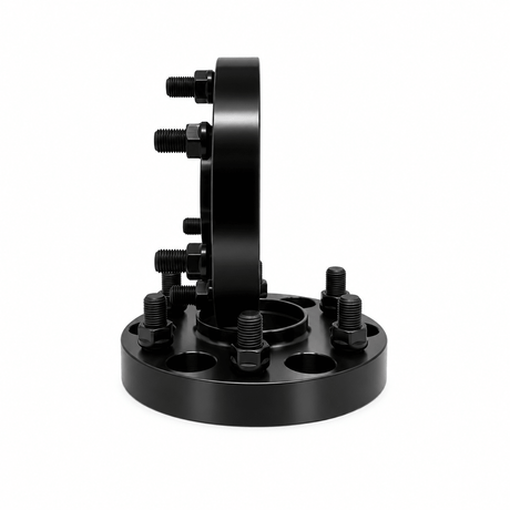 4x 6x4.5 Hub Centric Wheel Spacers | 1.25" Inch (32mm) | 12x1.25 Studs & Lug Nuts | 66.1mm Center Bore & Wheel Centering Lip | Forged 6061 T-6 Aerospace Grade Hard Anodized Aluminum - SET Group USA