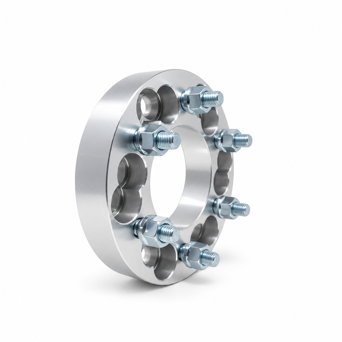 2x 6x135 Or 6x5.5 to 6x135 Wheel Adapters | 1.25" Inch Thick (32mm) | 14x1.5 Studs & Lug Nuts | 108mm Center Bore | Forged 6061 T-6 Aerospace Grade Hard Anodized Aluminum