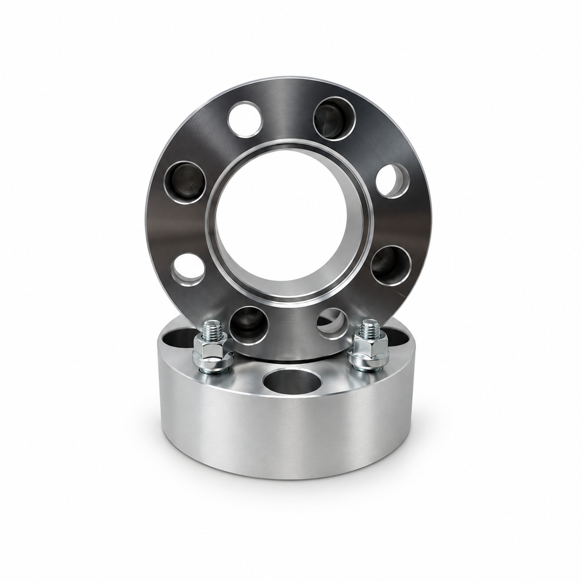 2x 4x110 Wheel Spacers | 2" Inch (50mm) | 12x1.25 Studs & Lug Nuts | 68mm Center Bore | Forged 6061 T-6 Aerospace Grade Hard Anodized Aluminum