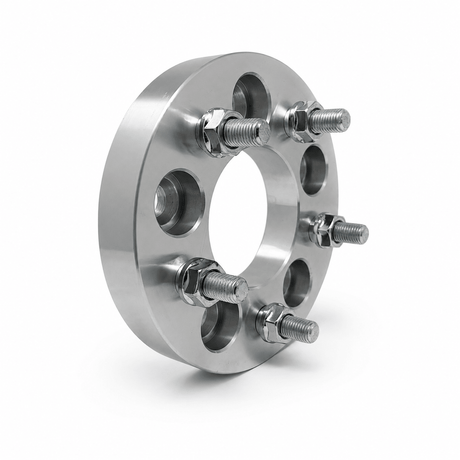 2x 5x5.5 Dodge Ram 1500 2012-2018 Wheel Spacers | 2" Inch (50mm) | 14x1.5 Studs & Lug Nuts | 108mm Center Bore | Forged 6061 T-6 Aerospace Grade Hard Anodized Aluminum - SET Group USA