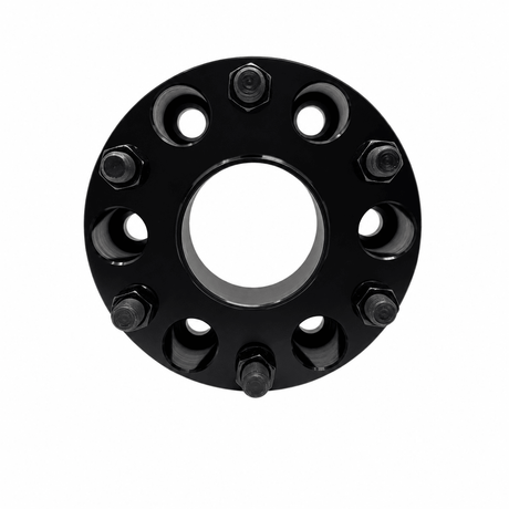 2x 6x135 to 6x5.5 Ford To Chevy or Toyota Truck Hub Centric Wheel Adapters | 2" Inch Thick (50mm) | 14x1.5 Studs & Lug Nuts | 87mm Center Bore & 78.1mm Wheel Centering Lip | Forged 6061 T-6 Aerospace Grade Hard Anodized Aluminum - SET Group USA