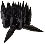 20 BLACK SPIKED EXTENDED LUG NUTS 1/2-20 SPIKE LUG NUTS - Set Group USA - 1
