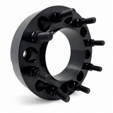 8x170 Hub Centric Wheel Spacers | 2" Inch (50mm) | 2 Piece Set | 14x1.5 Studs & Lug Nuts | 125mm Center Bore & Wheel Centering Lip | Forged 6061 T-6 Aerospace Grade Hard Anodized Aluminum