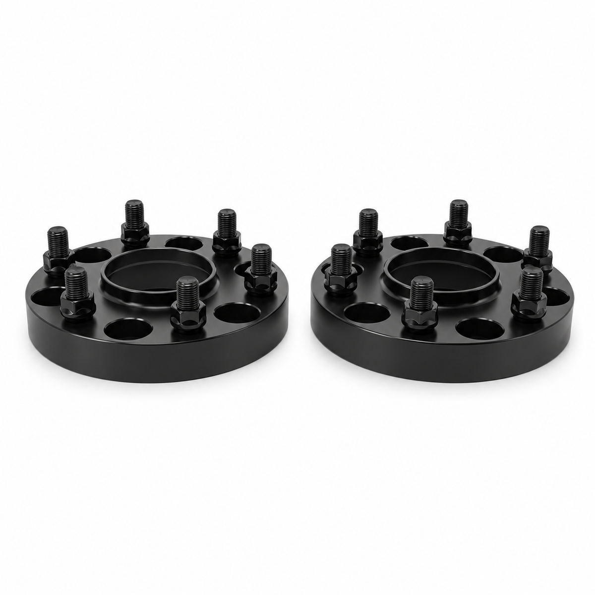 2x 6x5.5 Chevy Avalanche 1500 2002-2013 Hub Centric Wheel Spacers | 1.5" Inch (38mm) | 14x1.5 Studs & Lug Nuts | 78.1mm Center Bore & Wheel Centering Lip | Forged 6061 T-6 Aluminum