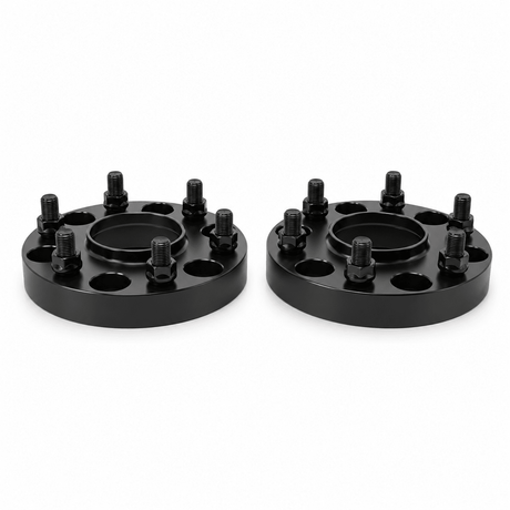 4x 6x4.5 Nissan Frontier Xterra Pathfinder 2005 & Newer Hub Centric Wheel Spacers | 1.25" Inch (32mm) | 12x1.25 Studs & Lug Nuts | 66.1mm Center Bore & Wheel Centering Lip | Forged 6061 T-6 Aerospace Grade Hard Anodized Aluminum - SET Group USA