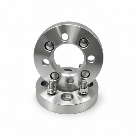 4x 4x4.5 Wheel Spacers | 1.5" Inch (38mm) | 12x1.5 Studs & Lug Nuts | 71mm Center Bore | Forged 6061 T-6 Aerospace Grade Hard Anodized Aluminum - SET Group USA