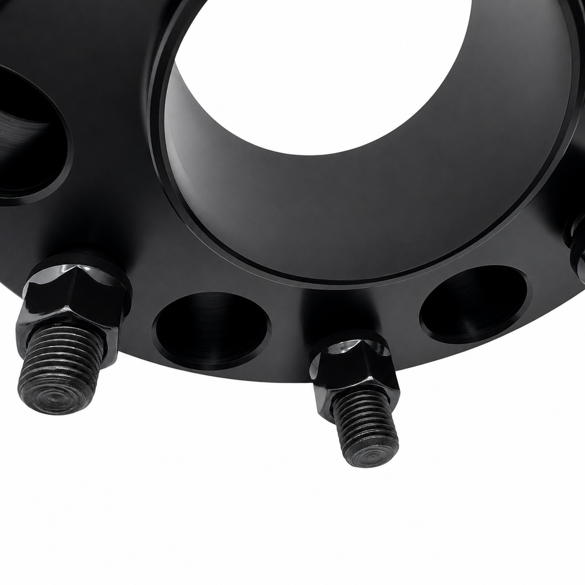4 6x135 to 6x5.5 Hub Centric Wheel Adapters Ford To Chevy Wheels 1.5" Inch Thick (38mm) F-150, Raptor, Bronco Raptor, 14x1.5 Studs & Lug Nuts 87.1mm Center Bore To 78.1mm Wheel Centering Lip