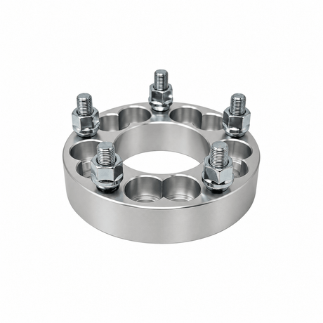 2x 5x4.75 Or 5x5 to 5x5 Wheel Adapters | 1.5" Inch Thick (38mm) | 1/2-20 Studs & Lug Nuts | 78.1mm Center Bore | Forged 6061 T-6 Aerospace Grade Hard Anodized Aluminum - SET Group USA