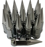 20 SILVER SPIKED EXTENDED LUG NUTS 12x1.5 SPIKE LUG NUTS - Set Group USA - 2