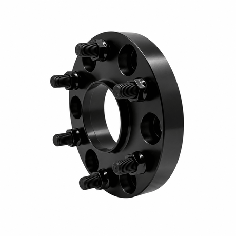 4x 6x4.5 Hub Centric Wheel Spacers | 1.25" Inch (32mm) | 12x1.25 Studs & Lug Nuts | 66.1mm Center Bore & Wheel Centering Lip | Forged 6061 T-6 Aerospace Grade Hard Anodized Aluminum - SET Group USA