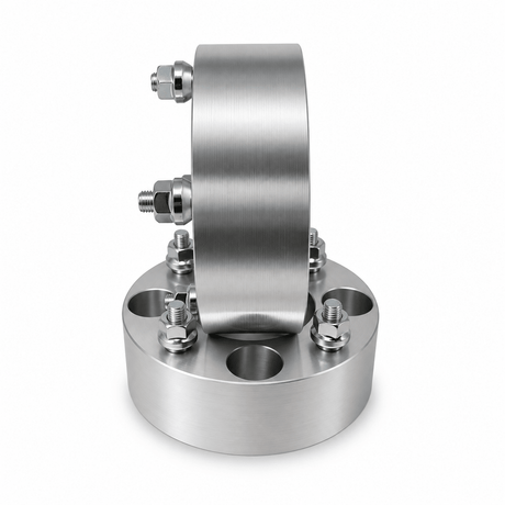 4x 4x110 Wheel Spacers | 2" Inch (50mm) | 12x1.25 Studs & Lug Nuts | 68mm Center Bore | Forged 6061 T-6 Aerospace Grade Hard Anodized Aluminum - SET Group USA