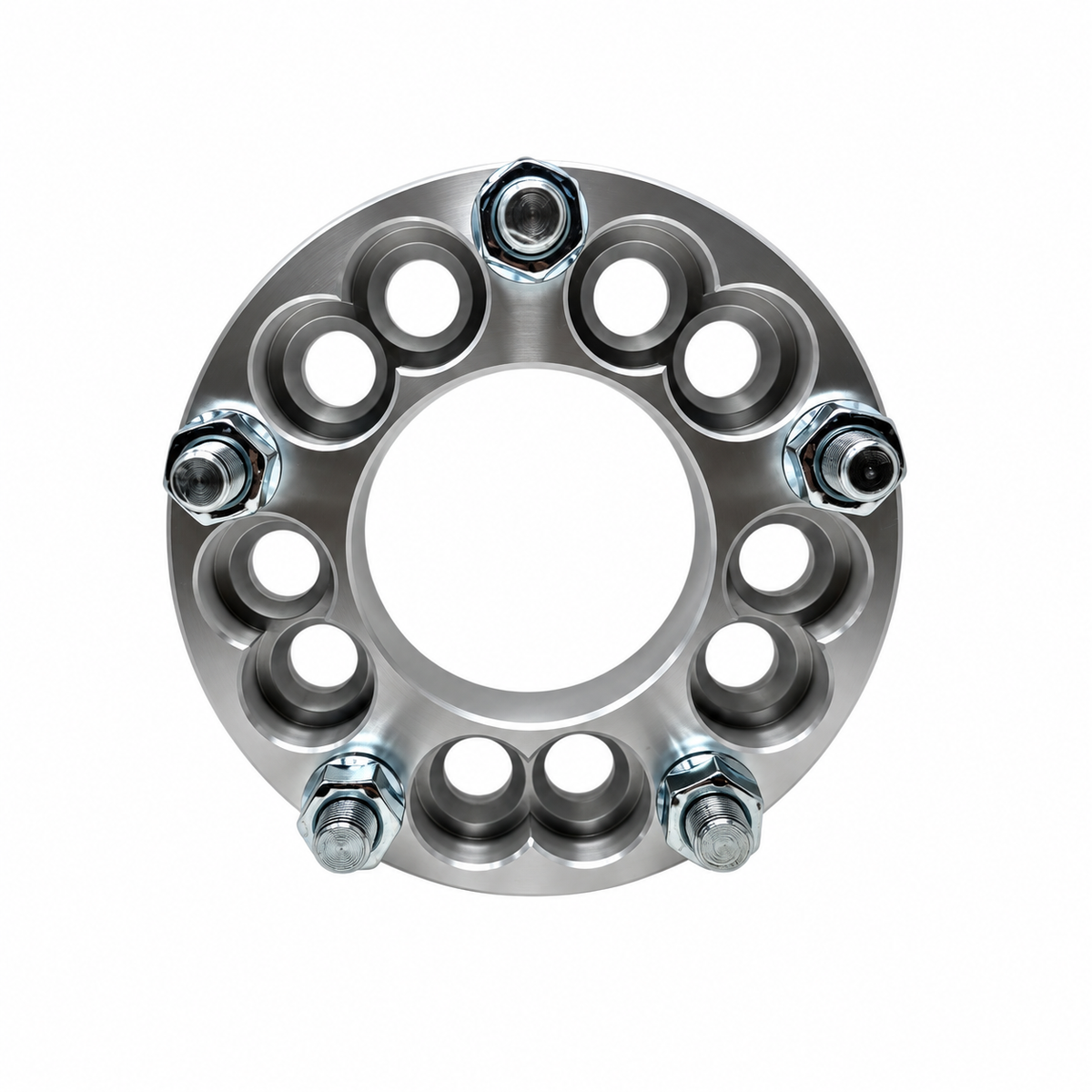 4x 5x110 Or 5x112 to 5x4.75 Wheel Adapters | 1.25" Inch Thick (32mm) | 12x1.5 Studs & Lug Nuts | 74mm Center Bore | Forged 6061 T-6 Aerospace Grade Hard Anodized Aluminum