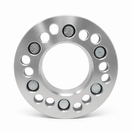 4x 6x5.5 Or 6x5 to 6x5.5 Wheel Adapters | 1.25" Inch Thick (32mm) | 12x1.5 Studs & Lug Nuts | 87.1mm Center Bore | Forged 6061 T-6 Aerospace Grade Hard Anodized Aluminum - SET Group USA
