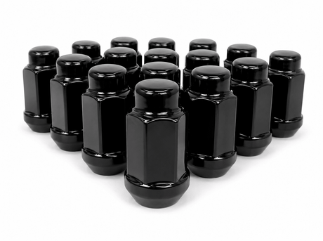 24x Black Truck Lug Nuts | 14X2.0 | Ford F-150. Navigator, Expedition 1.88'' Tall - SET Group USA