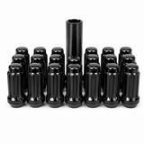 32 Pc Dodge Ram 6 Spline Gorilla Lug Nuts 2500 3500 14x1.5 Black Tru