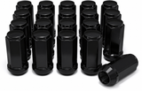 32 Black Bulge Lug Nuts 14X1.5 | Fits 8 Lug Chevy & Gmc Aftermarket Wheels Rims