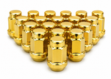 23 Jeep Gold Lug Nuts | 1/2-20 | Closed End 5X5, 5X4.5, 5X5.5 Bulge Acorn Lugs