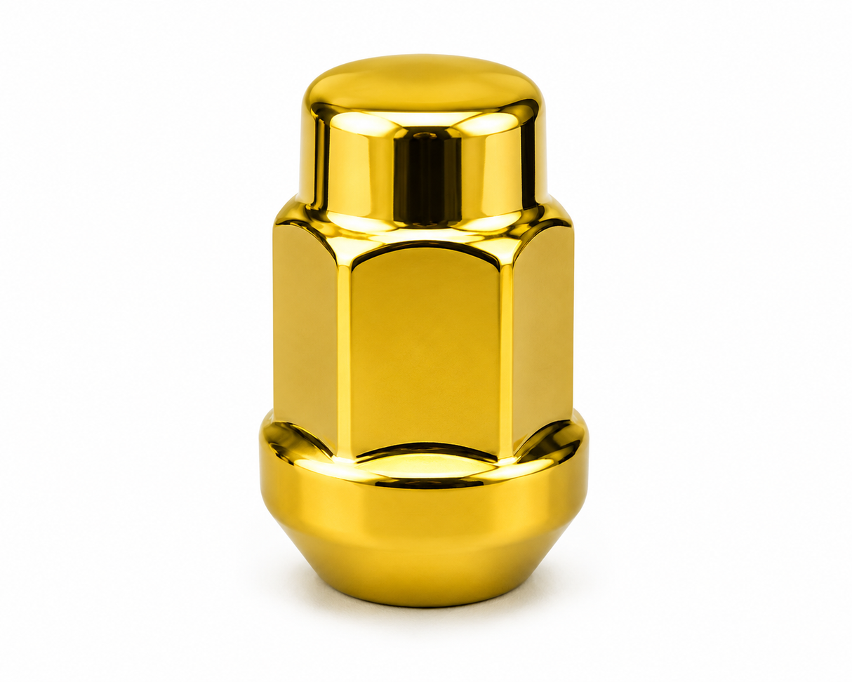20 Gold Lug Nuts 12X1.5 | Fits- Toyota, Lexus, Scion, Aftermarket Wheels Lugs