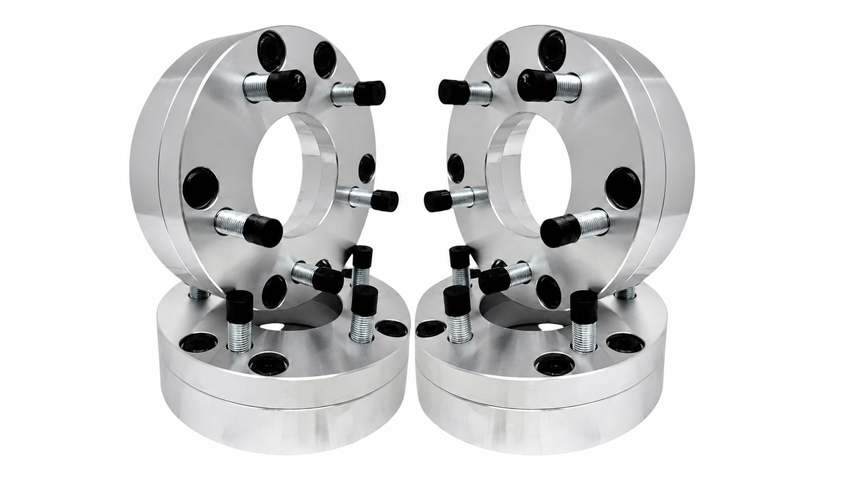 4 WHEEL ADAPTERS 6X5.5 TO 8X6.5 | USE 8 LUG WHEELS ON 6 LUG CAR | 2" INCH THICK