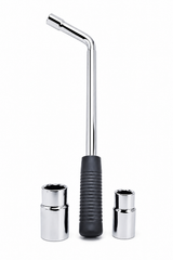 Supreme Lug Nut Wrench | Extendable 21" | + 17mm 19mm 21mm 23mm Flip Sockets!
