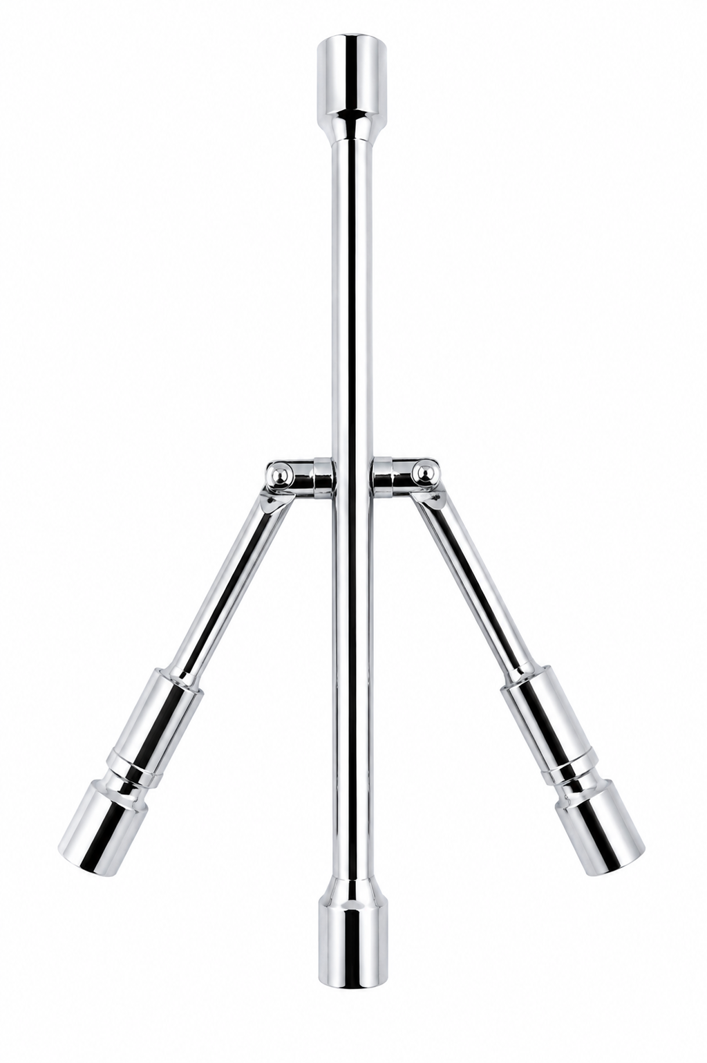 Lug Nut Wrench 4 Way Adjustable Foldable 11/16", 3/4", 13/16", 7/8" Socket Drive