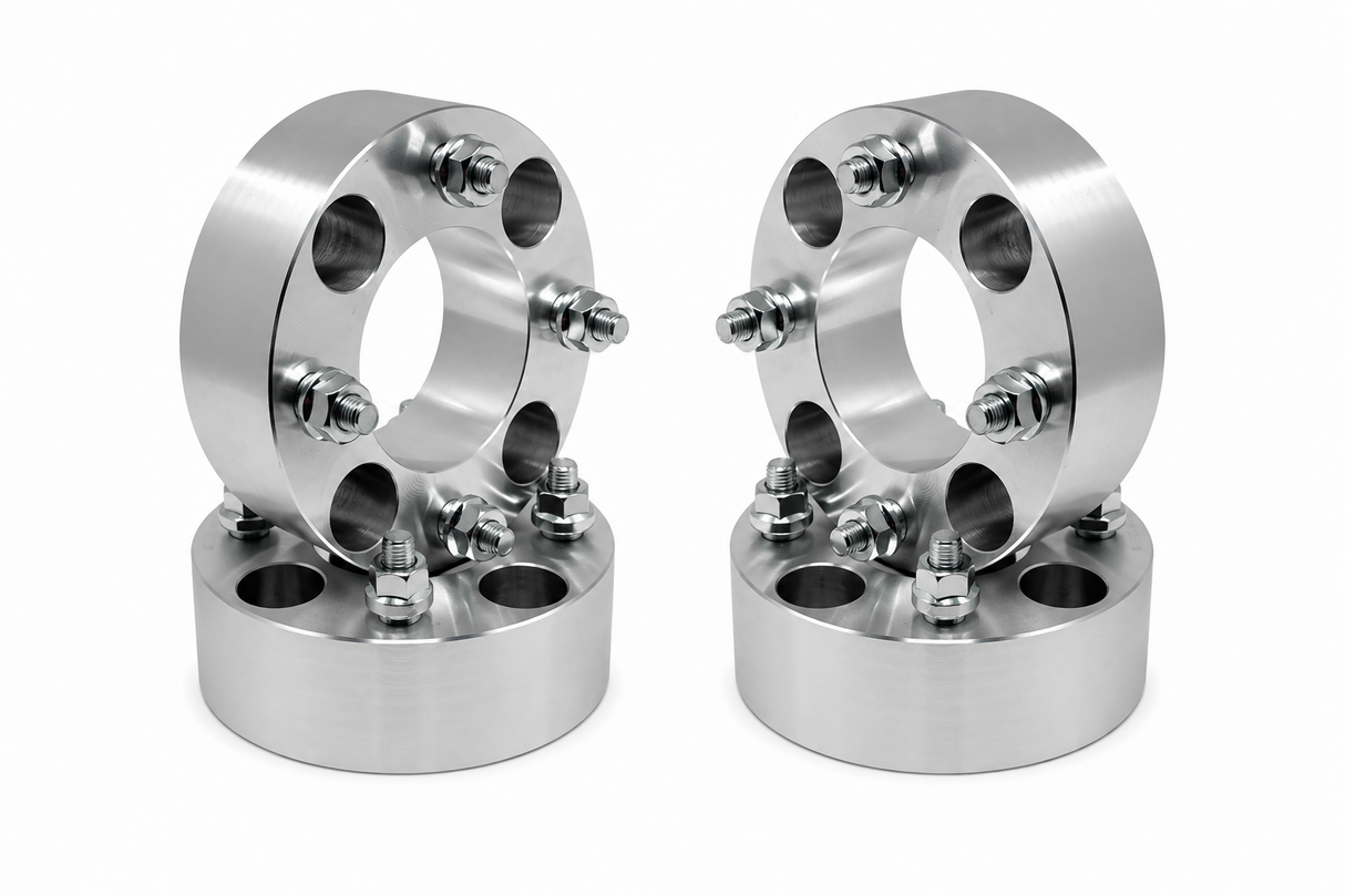 4X100 To 4X4.5 Wheel Adapters / Spacers 1" Inch Thick 25mm  | AKA 4X100 To 4X114.3 | 12X1.5 Lugs & Studs Solid Forged 6061 T-6 Billet Grade 12.9 Solid Steel Carbide Studs