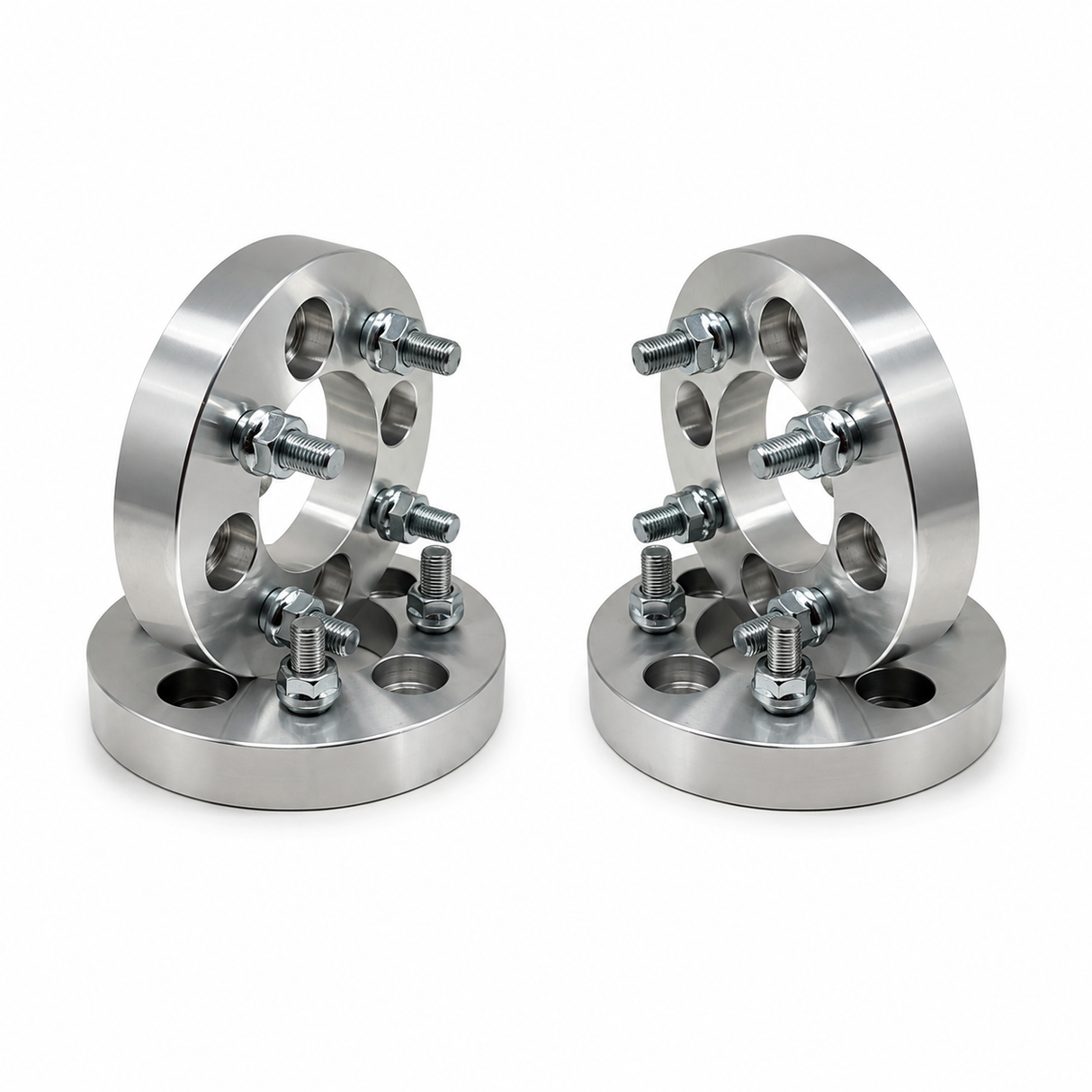 4 Wheel Adapters 1" Thick | 4X4.5 To 4X4.25 | 4 Lug 12X1.5 | Or 4X114 To 4X4.25