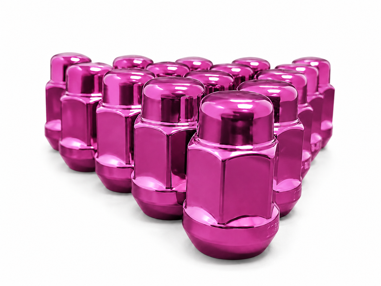 20 Pink Lug Nuts 12X1.5 | Fits- Toyota, Lexus, Scion, Aftermarket Wheels Lugs