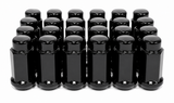 24 Black Truck Lug Nuts | 14X1.5 | Escalade, Silverado, Yukon Land Cruiser 6X5.5