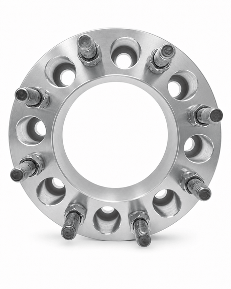 4x 8x170 Wheel Spacers Ford F-250/F-350 2003+, 2" inch, 2 Hub & Wheel Centric Fronts + 2 Lug Centric Rears, M14x1.5 + 32 Free Black or Chrome Spline Lug Nuts - SET Group USA