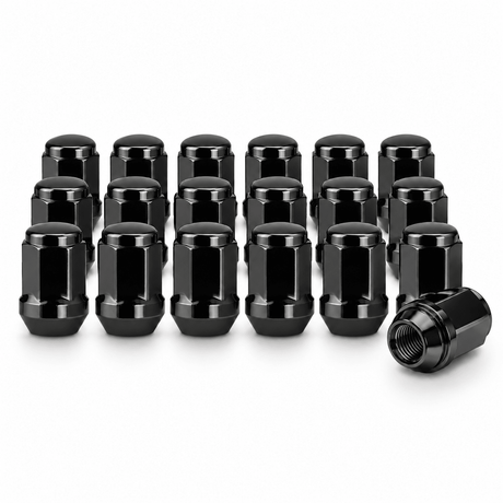 20x Black Lug Nuts Bulge Acorn Lugs | 12X1.25 | Subaru Sti Brz Wrx | Scion Fr-S - SET Group USA