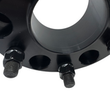 2x 6x120 Chevy Colorado GMC Canyon 2015-2023 Hub Centric Wheel Spacers | 2" Inch (50mm) | 14x1.5 Studs & Lug Nuts | 66.9mm Center Bore & Wheel Centering Lip | Forged 6061 T-6 Aerospace Grade Hard Anodized Aluminum