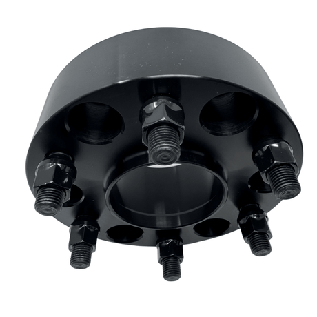 4x 6x5.5 to 6x135 Hub Centric Wheel Adapters | 2" Inch Thick (50mm) | Chevy Silverado 1500 GMC Sierra 1500 1999 & Newer | 14x1.5 Studs & Lug Nuts | 78.1mm Center Bore & 87.1mm Wheel Centering Lip | Forged 6061 T-6 Aluminum - SET Group USA