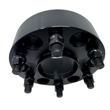 2x 6x120 Chevy Colorado GMC Canyon 2015-2023 Hub Centric Wheel Spacers | 2" Inch (50mm) | 14x1.5 Studs & Lug Nuts | 66.9mm Center Bore & Wheel Centering Lip | Forged 6061 T-6 Aerospace Grade Hard Anodized Aluminum